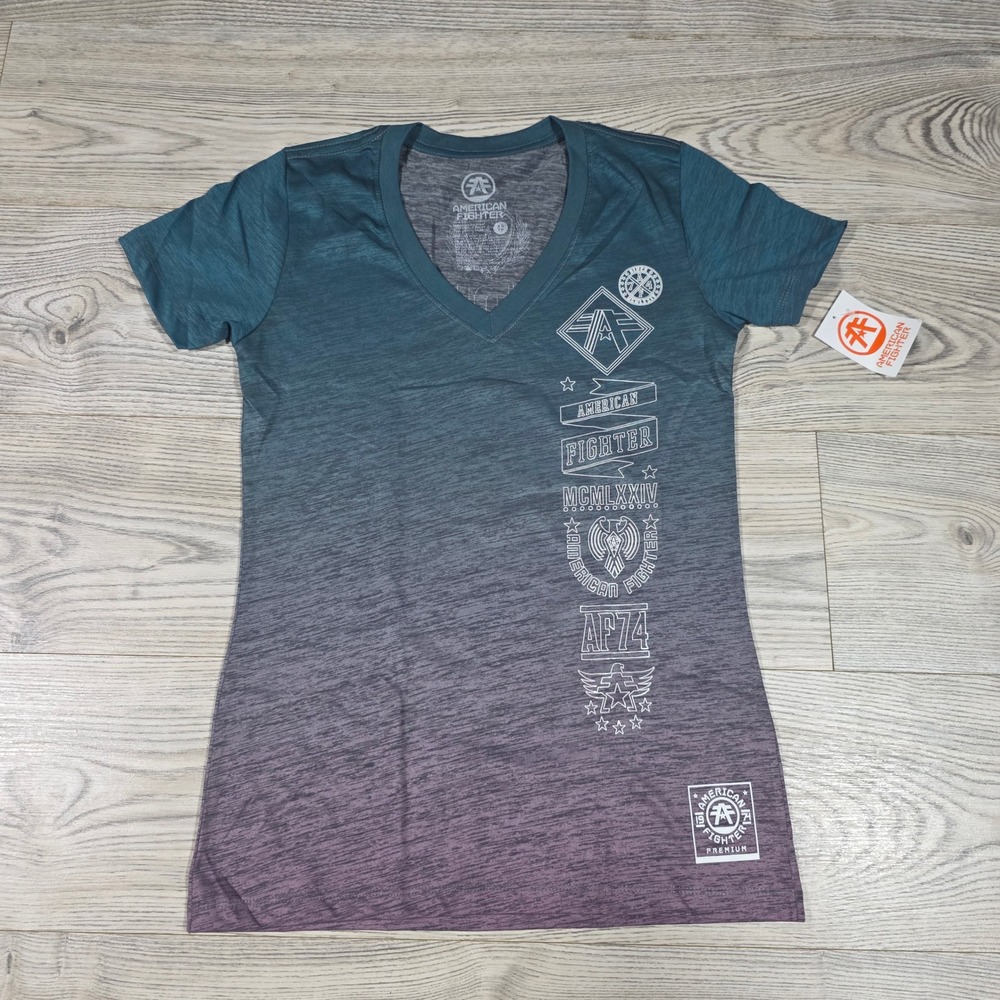 American Fighter Short Sleeve Tee - Heathered Gradient - Women's Size XS